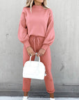 women's two-piece high collar lounge set