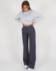 women's high waist wide-leg trousers