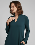 Women’s women's minimalist maxi dress v-neck