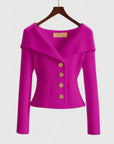 Women's yellow soft knit cosy cardigan