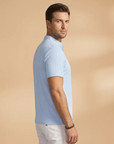 Bold Men's T Shirt with Textured V-Neck 2