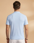 Bold Men's T Shirt with Textured V-Neck 3