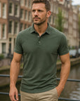 Men’s green men's classic polo shirt