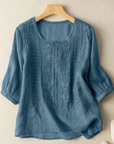 Calm Women's Blouse with Embroidered Design 1
