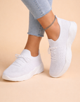 women's slip-on knit sneakers