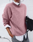 Women's cashmere jumper in khaki, soft and elegant, luxury winter knitwear for women