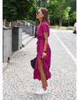 Charming Floral Midi Summer Dress For Women 5