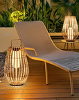 Charming Solar Patio Light for Unisex Outdoor Spaces Eco-Friendly Rattan Design 5