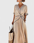 Charming Summer Dress With Vertical Stripes 3