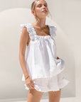 Charming Womens Lounge Set With Ruffle Details 0