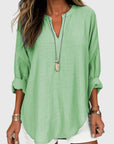 Chic Long Sleeve Beach Shirt For Women 2