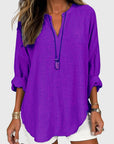 Chic Long Sleeve Beach Shirt For Women 5