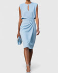 Chic White Midi Dress With Long Sleeves 0