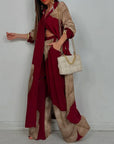 Chic Women's Outfit With Cropped Shirt & Wide Legs 3