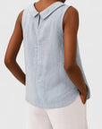 Chic Womens Top With Sculptural Neckline 5