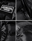 Men's Black Quilted Vest sleeveless thermal zip gilet