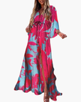 Colorful Maxi Dress Floral Print Lightweight Summer Casual Women's 3