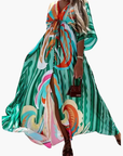 Colorful Maxi Dress Floral Print Lightweight Summer Casual Women's 7