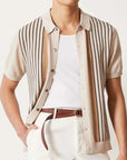 Men’s men's knitted polo top
