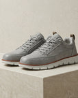 Men's midnight navy leather casual sneakers