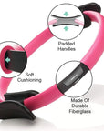 Durable Pilates Ring for All Fitness Levels Lightweight Travel Friendly Exercises 8
