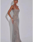 Elegant Crystal Embellished Evening Gown 1