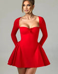 Elegant Sweetheart Neckline A-Line Dress with Tulle Skirt 4
