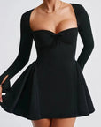 Elegant Sweetheart Neckline A-Line Dress with Tulle Skirt 7
