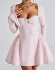 Elegant Sweetheart Neckline A-Line Dress with Tulle Skirt 9
