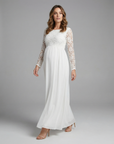 Ella | Maternity Dress Cutout Lace Long Sleeve 1