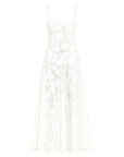 Floral Jacquard Structured Bustier Gown 5