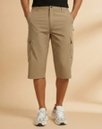 Fresh Men's Cargo Shorts With Knee-Length Pockets 6