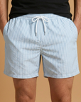 Fresh Men's Swim Trunks With Striped Design 7