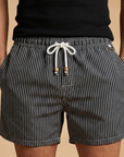 Fresh Mens Swim Trunks with Striped Design 6