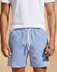Fresh Striped Board Shorts for Men with Pockets 0