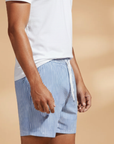 Fresh Striped Board Shorts for Men with Pockets 4