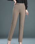 women's tailored straight-leg trousers