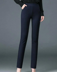 women's tailored straight-leg trousers