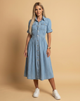 Women’s light blue women's denim dress