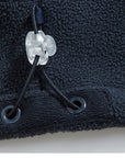Men's navy outdoor fleece jacket with full zip and high collar
