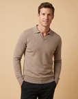 Men’s men's knitted polo sweater