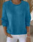 Women's yellow soft knit jumper with relaxed fit