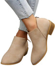 Low Heel Ankle Boots for Women - Comfortable Everyday Style 0