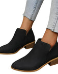Low Heel Ankle Boots for Women - Comfortable Everyday Style 1
