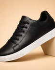men's classic low-top leather-look sneakers