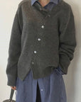 Women's brown cashmere jumper with soft knit