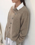 Women's brown cashmere jumper with soft knit