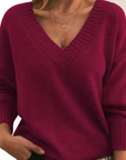 Women's dark grey cashmere jumper in soft knit