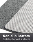 Luxurious Shower Mat for Unisex Soft Non-Slip Microban Quick Dry 2