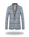 Men's navy blue tailored slim fit blazer